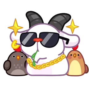 Стикер из набора Козёл