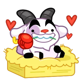 Стикер из набора Козёл