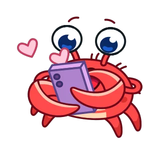 Стикер из набора Краб Рэдик