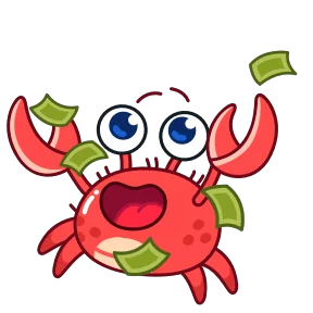 Стикер из набора Краб Рэдик