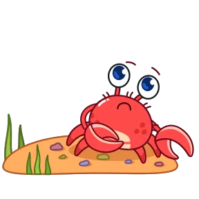 Стикер из набора Краб Рэдик