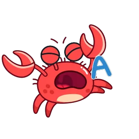 Стикер из набора Краб Рэдик