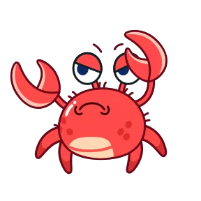 Стикер из набора Краб Рэдик