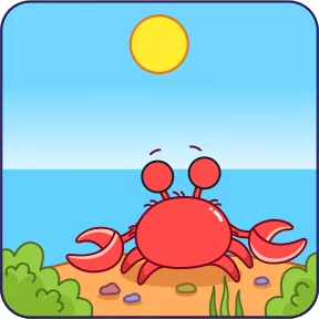 Стикер из набора Краб Рэдик