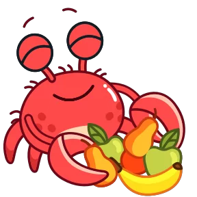 Стикер из набора Краб Рэдик