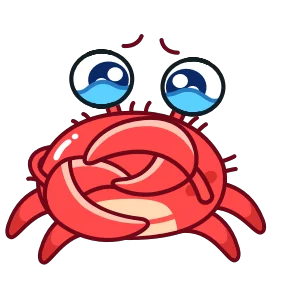Стикер из набора Краб Рэдик