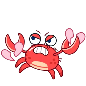Стикер из набора Краб Рэдик