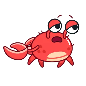 Стикер из набора Краб Рэдик