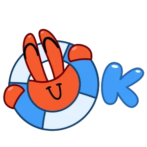 Стикер из набора Краб