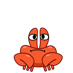 Стикер из набора Краб