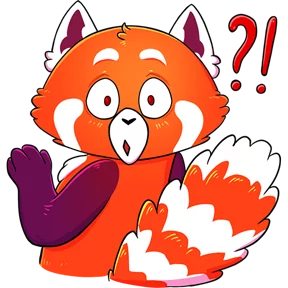 Стикер из набора Красная панда