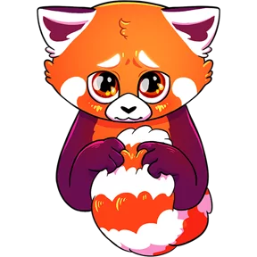 Стикер из набора Красная панда