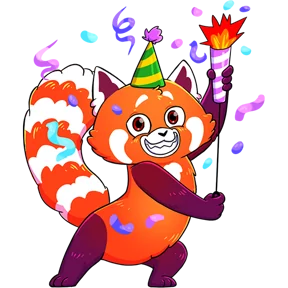 Стикер из набора Красная панда