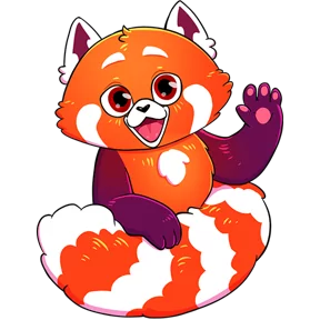 Стикер из набора Красная панда