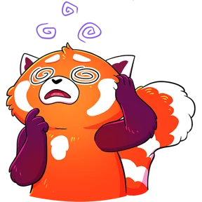 Стикер из набора Красная панда