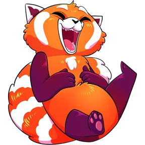 Стикер из набора Красная панда