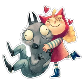 Стикер из набора Красная шапочка