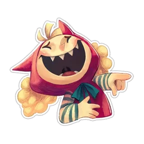 Стикер из набора Красная шапочка