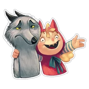 Стикер из набора Красная шапочка