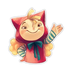 Стикер из набора Красная шапочка