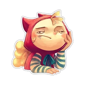 Стикер из набора Красная шапочка