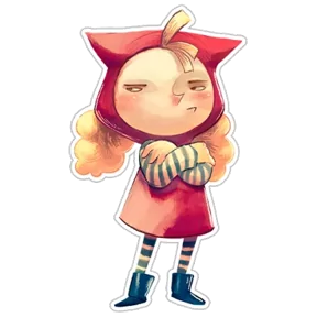 Стикер из набора Красная шапочка