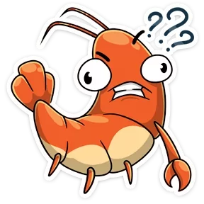 Стикер из набора Креветка