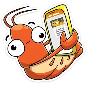 Стикер из набора Креветка