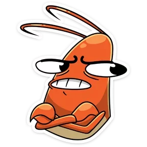 Стикер из набора Креветка