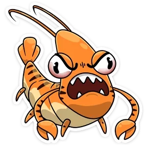 Стикер из набора Креветка