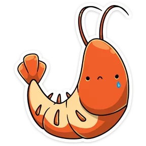 Стикер из набора Креветка