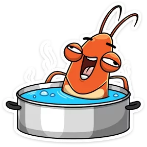 Стикер из набора Креветка