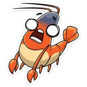 Стикер из набора Креветка