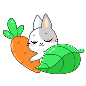 Стикер из набора Кролик