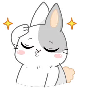 Стикер из набора Кролик