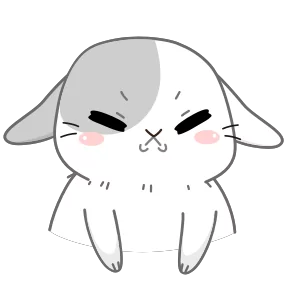 Стикер из набора Кролик