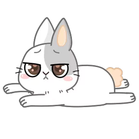 Стикер из набора Кролик