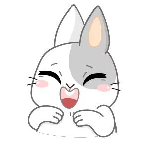 Стикер из набора Кролик