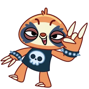 Стикер из набора Ленивец