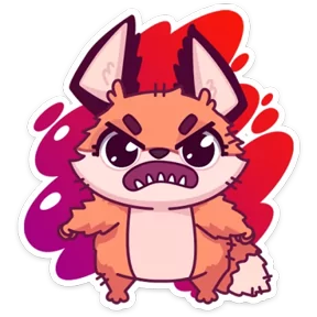 Стикер из набора Лисёнок