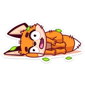 Стикер из набора Лисёнок