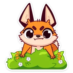 Стикер из набора Лисёнок