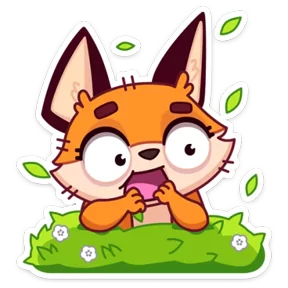 Стикер из набора Лисёнок