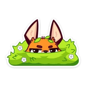 Стикер из набора Лисёнок