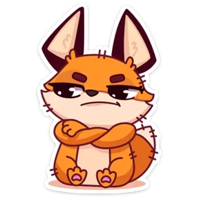 Стикер из набора Лисёнок
