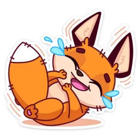 Стикер из набора Лисёнок