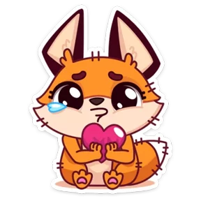 Стикер из набора Лисёнок