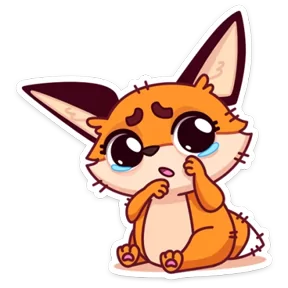 Стикер из набора Лисёнок