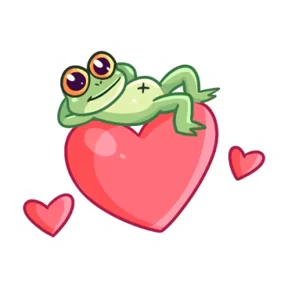 Стикер из набора Лягуха