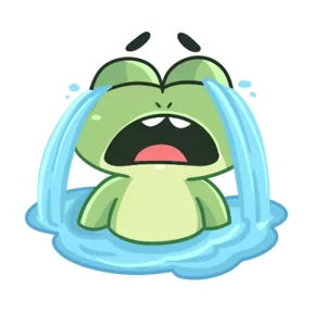 Стикер из набора Лягуха